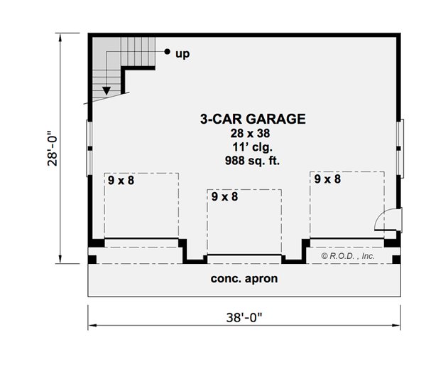 Dream House Plan - Floor Plan - Main Floor for Modern House Plan #51-1571 - 1 bed, 1 bath