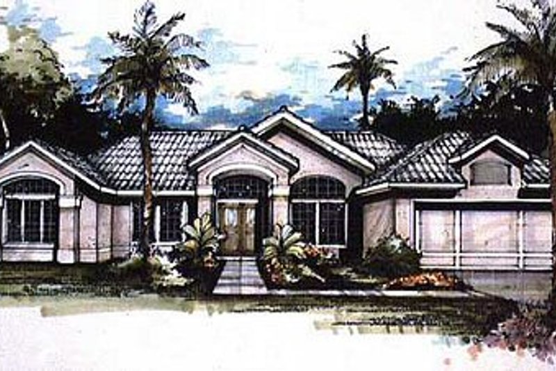 House Design - Mediterranean Exterior - Front Elevation Plan #320-141