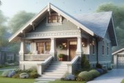 Cottage Style House Plan - 1 Beds 1 Baths 640 Sq/Ft Plan #515-39 