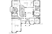 European Style House Plan - 4 Beds 3 Baths 2953 Sq/Ft Plan #417-350 