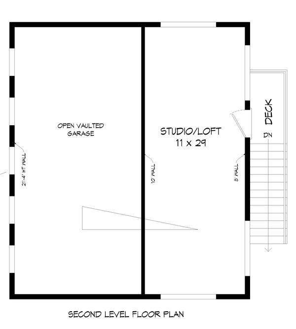 Home Plan - Contemporary Floor Plan - Upper Floor Plan #932-70