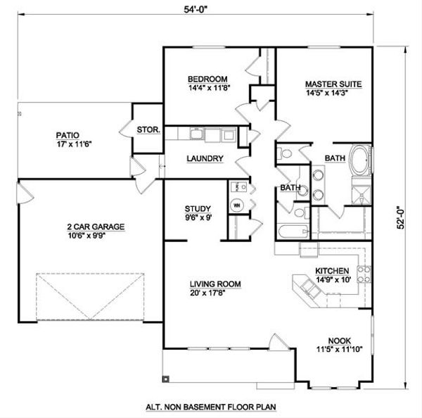 Traditional Floor Plan - Other Floor Plan #116-280