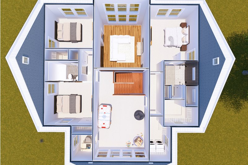 Dream House Plan - Floor Plan - Upper Floor 1 for Cottage House Plan #513-2335 - 4 bed, 3.5 bath