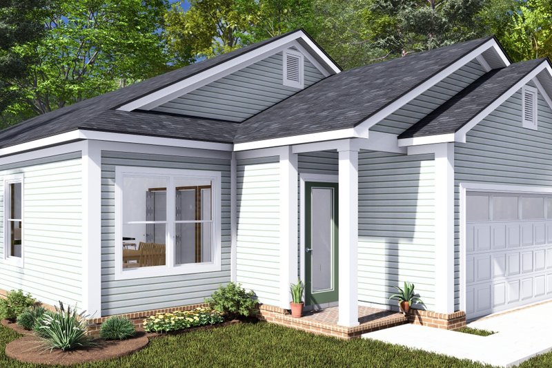 Home Plan - Exterior - Other Elevation for Contemporary House Plan #513-2286 - 3 bed, 2 bath
