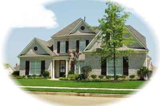 Exterior - Front Elevation for Colonial House Plan #81-556 - 4 bed, 3.5 bath