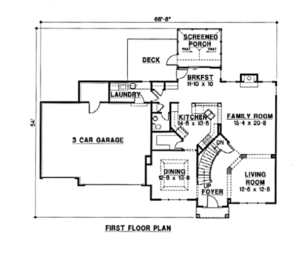 European Floor Plan - Main Floor Plan #67-187