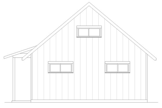 Exterior - Rear Elevation for Farmhouse House Plan #1105-15, 0 bath