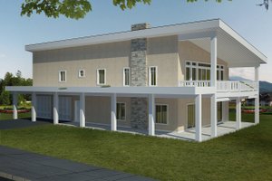 Contemporary Exterior - Front Elevation Plan #117-885