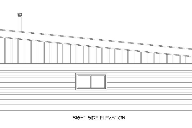 House Blueprint - Exterior - Other Elevation 1 for Modern House Plan #932-844 - 1 bed, 1.5 bath