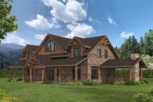 Dream House Plan - Craftsman Exterior - Front Elevation Plan #117-1077