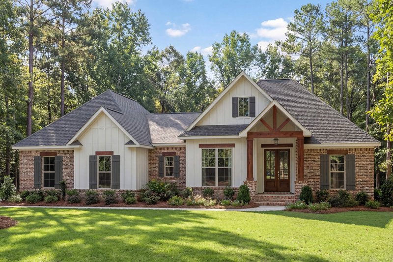 Architectural House Design - Exterior - Front Elevation 5 for Craftsman House Plan #430-99 - 3 bed, 2 bath