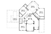 European Style House Plan - 4 Beds 3.5 Baths 3569 Sq/Ft Plan #411-761 