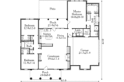 Southern Style House Plan - 3 Beds 2 Baths 1979 Sq/Ft Plan #406-278 