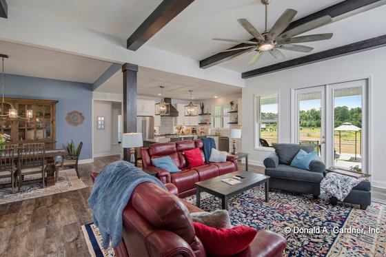 Interior - Family Room 1 for Farmhouse House Plan #929-1086 - 3 bed, 2.5 bath