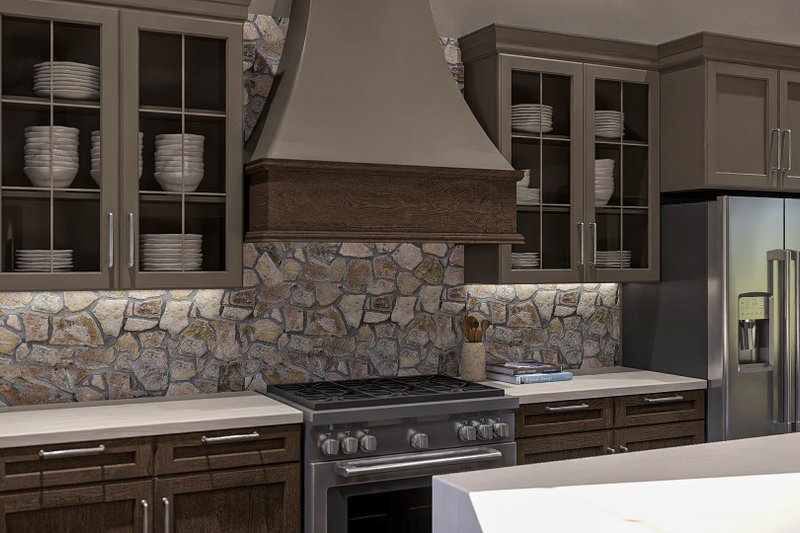 House Blueprint - Interior - Kitchen 1 for Farmhouse House Plan #455-583 - 2 bed, 2 bath