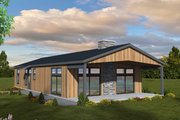 Contemporary Style House Plan - 2 Beds 2 Baths 2112 Sq/Ft Plan #117-1002 