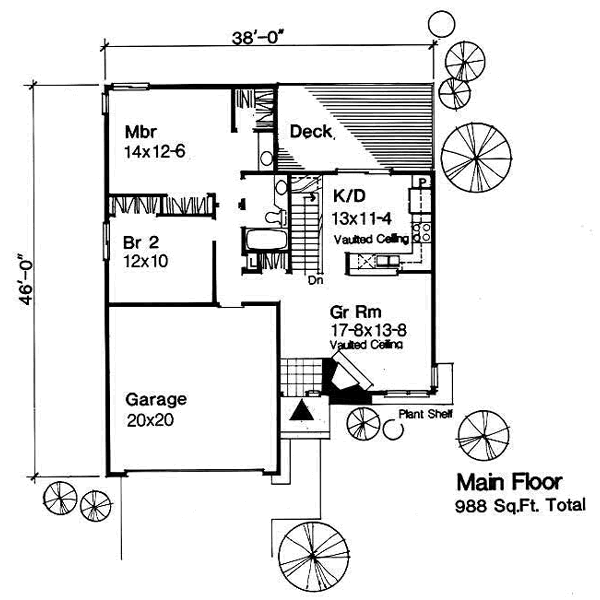 Traditional Floor Plan - Main Floor Plan #50-140