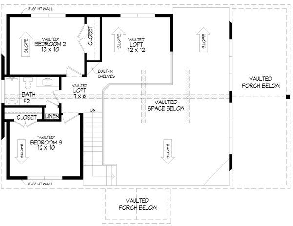 Dream House Plan - Country Floor Plan - Upper Floor Plan #932-975