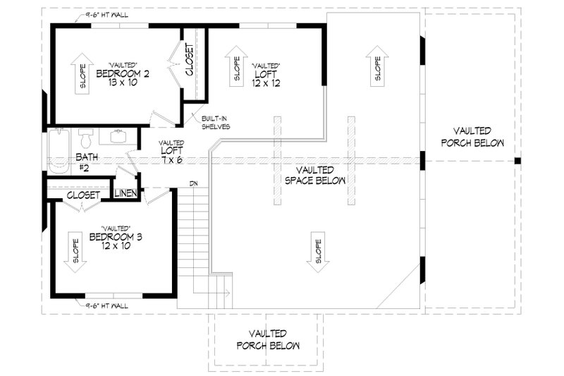 Dream House Plan - Floor Plan - Upper Floor for Country House Plan #932-975 - 3 bed, 2.5 bath