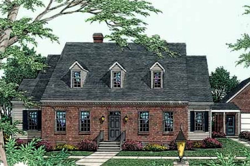 Architectural House Design - Southern Exterior - Front Elevation Plan #406-223