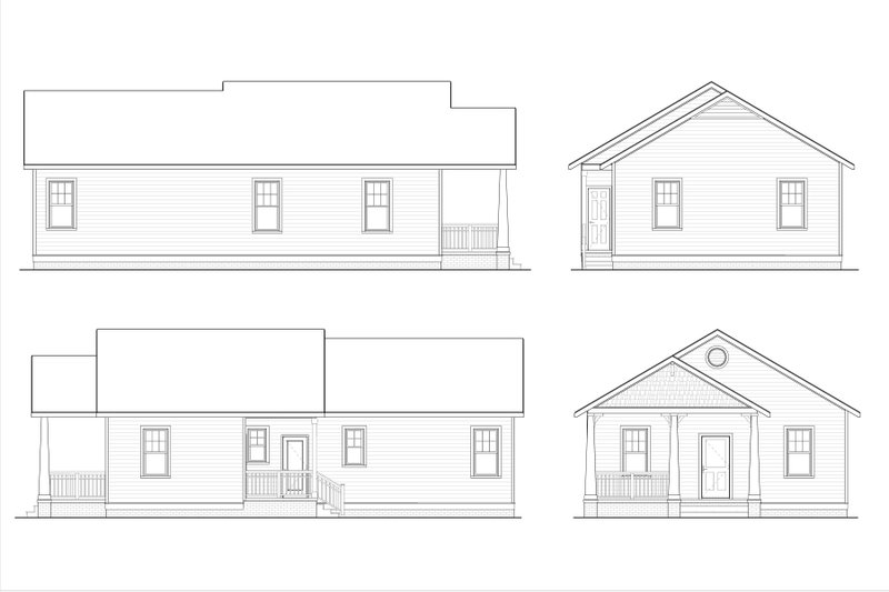 Architectural House Design - Exterior - Other Elevation for Bungalow House Plan #936-58 - 3 bed, 2 bath