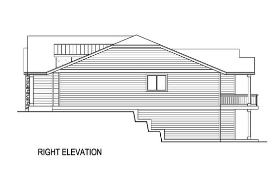 Exterior - Other Elevation 1 for Farmhouse House Plan #569-62 - 3 bed, 2.5 bath