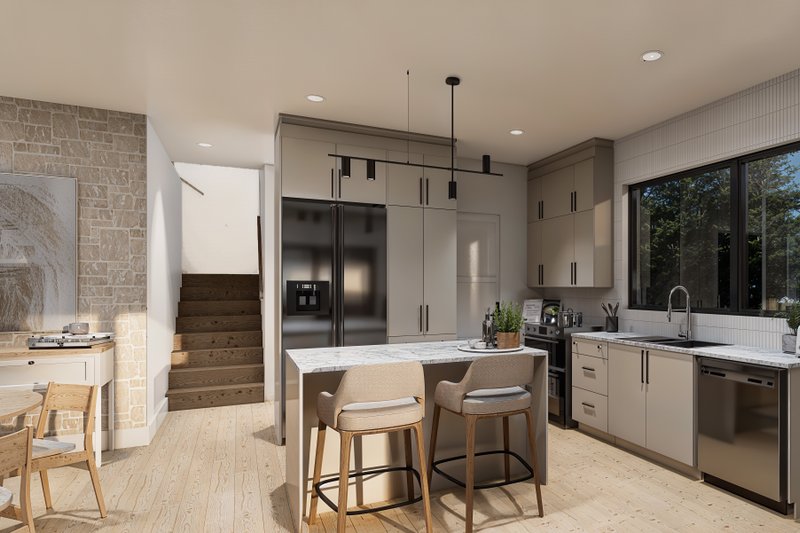 Dream House Plan - Interior - Kitchen for Modern House Plan #23-2831 - 2 bed, 2 bath