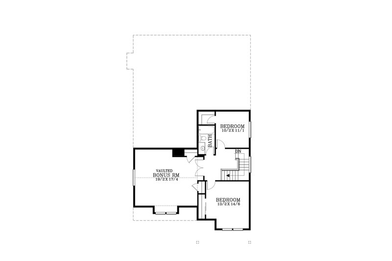 House Blueprint - Floor Plan - Upper Floor for Craftsman House Plan #53-757 - 4 bed, 2.5 bath