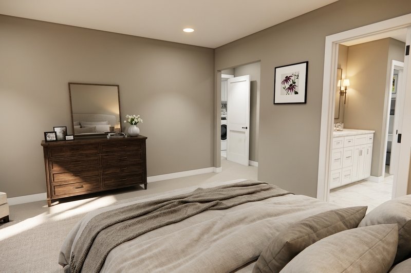 Architectural House Design - Interior - Master Bedroom 1 for Craftsman House Plan #51-1525 - 3 bed, 2.5 bath