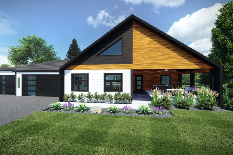 House Plan Design - Contemporary Exterior - Front Elevation Plan #1075-21