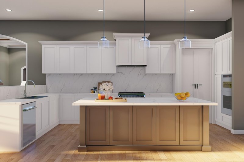 Architectural House Design - Interior - Kitchen 1 for European House Plan #923-354 - 7 bed, 8.5 bath