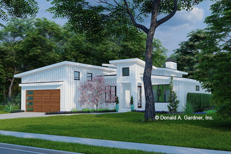 Home Plan - Exterior - Front Elevation 4 for Modern House Plan #929-1176 - 3 bed, 2 bath