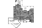 European Style House Plan - 3 Beds 3.5 Baths 3373 Sq/Ft Plan #115-137 