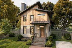 Modern Exterior - Front Elevation Plan #79-324