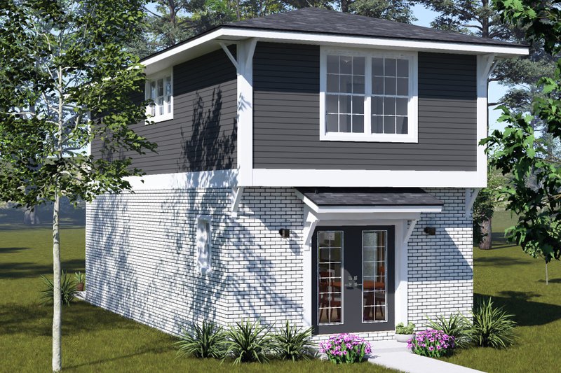 Home Plan - Exterior - Other Elevation 4 for Modern House Plan #513-2488 - 2 bed, 2.5 bath