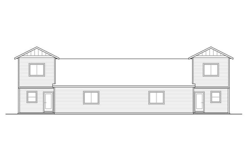 House Plan Design - Exterior - Rear Elevation for Traditional House Plan #124-1293 - 6 bed, 4.5 bath