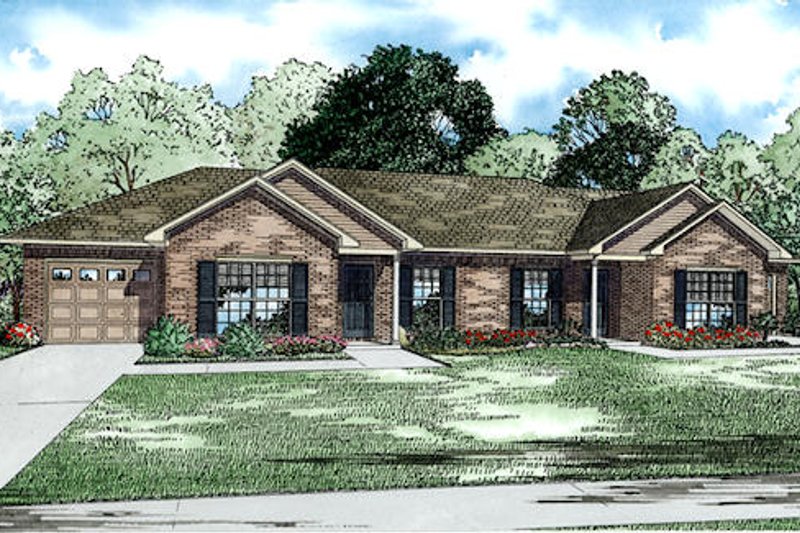 Architectural House Design - Traditional Exterior - Front Elevation Plan #17-2432