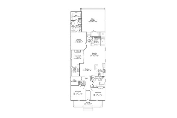 Traditional Floor Plan - Main Floor Plan #69-396