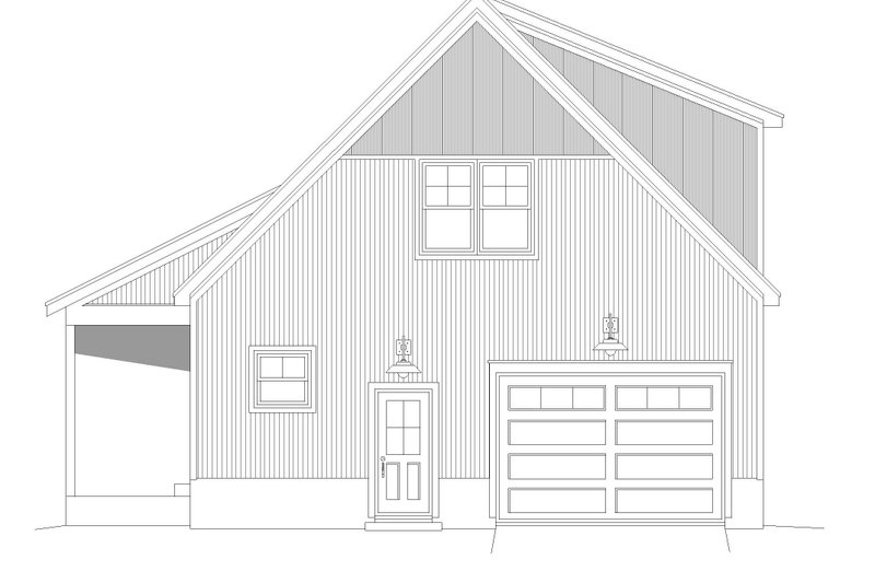 Architectural House Design - Exterior - Front Elevation 3 for Traditional House Plan #932-504, 1 bath