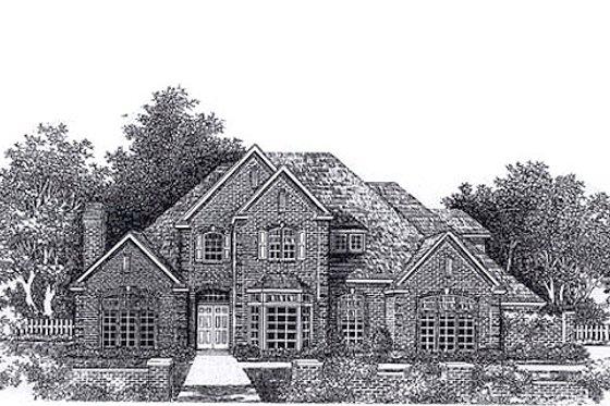 Exterior - Front Elevation for Colonial House Plan #310-946 - 4 bed, 3.5 bath