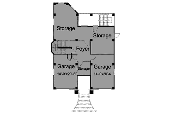 Floor Plan - Main Floor for Traditional House Plan #115-131 - 3 bed, 2 bath