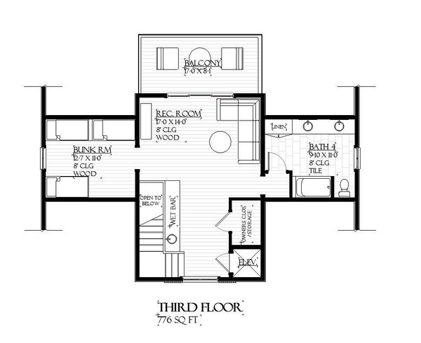 Beach Floor Plan - Other Floor Plan #901-147
