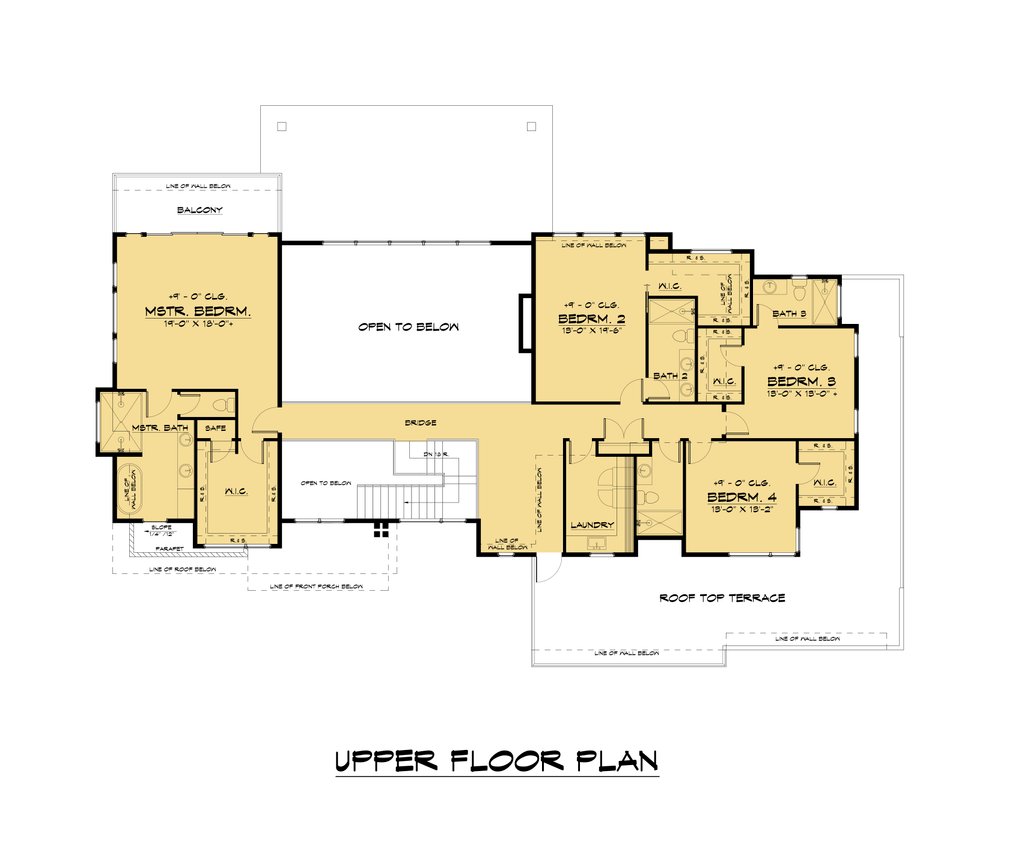 Contemporary Style House Plan - 4 Beds 5.5 Baths 4677 Sq/Ft Plan #1066 ...