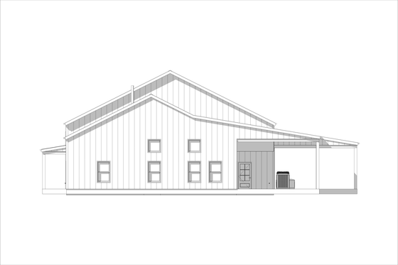 Exterior - Other Elevation 3 for Barndominium House Plan #1127-14 - 3 bed, 2.5 bath