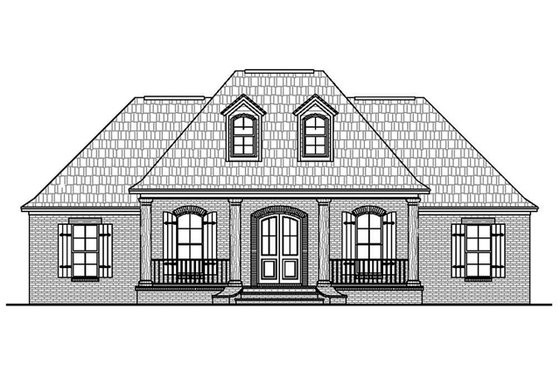 Exterior - Front Elevation 3 for Traditional House Plan #21-430 - 3 bed, 2.5 bath