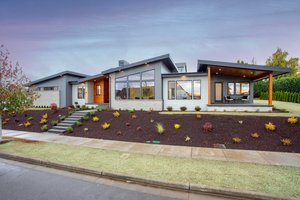 Architectural House Design - Contemporary Exterior - Front Elevation Plan #1070-263