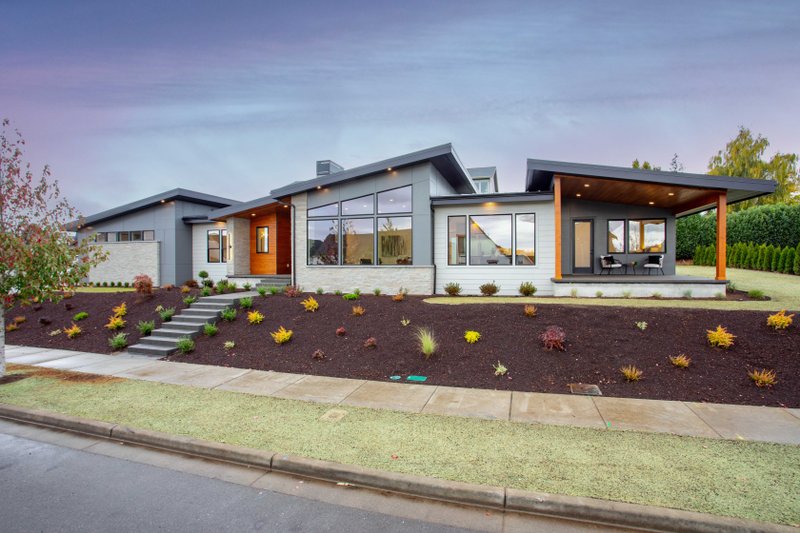 Architectural House Design - Contemporary Exterior - Front Elevation Plan #1070-263