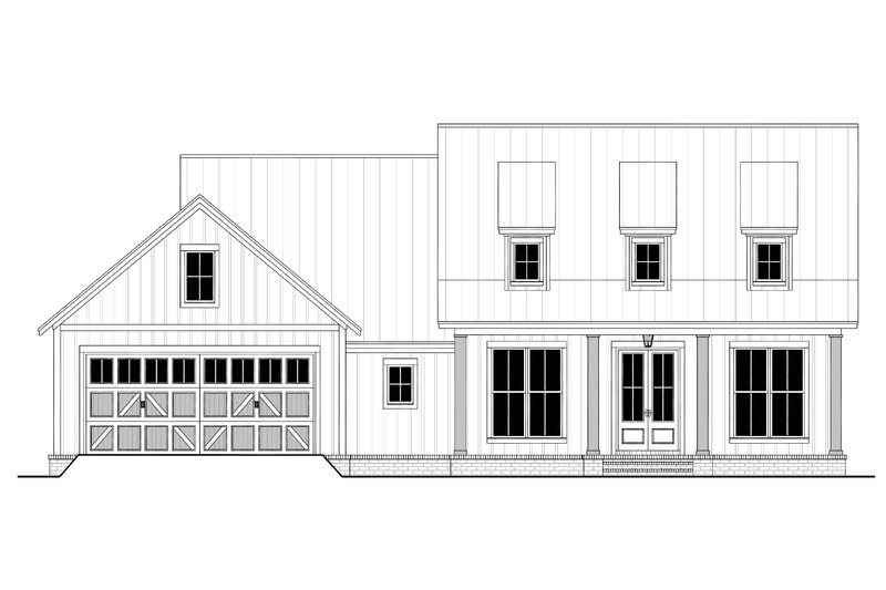 House Plan Design - Exterior - Front Elevation 4 for Farmhouse House Plan #430-241 - 3 bed, 2 bath