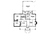 Southern Style House Plan - 3 Beds 2 Baths 1157 Sq/Ft Plan #36-104 