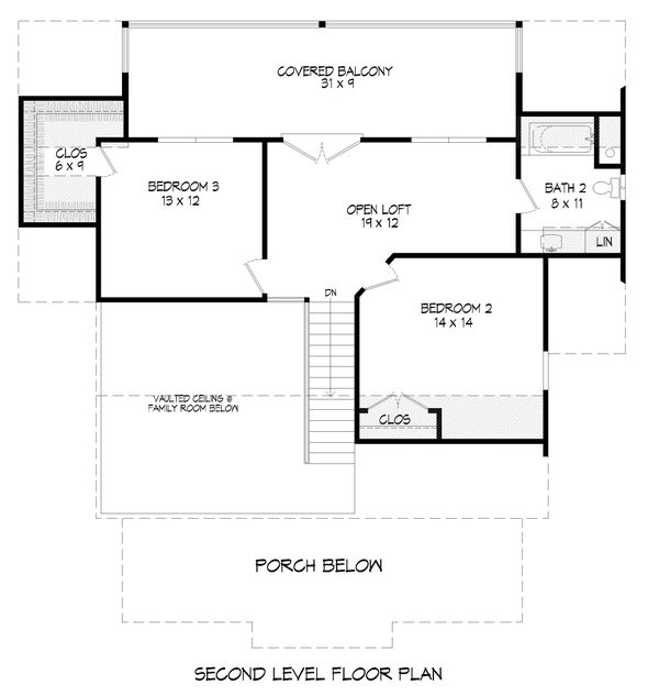 Architectural House Design - Traditional Floor Plan - Upper Floor Plan #932-333